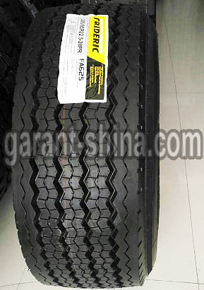 Frideric FA625 (прицепная, бомба) 385/65 R22.5 160K 20PR - Фото протектора с этикеткой на складе